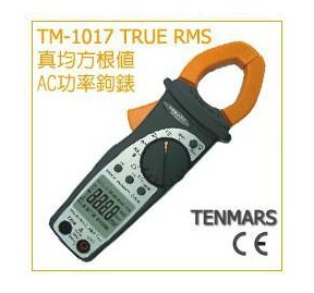 台湾泰玛斯，真均方根值AC功率钳表TM-1017