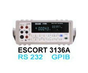 无锡,ESCORT 3136A五万计数双显示台式万用表,台湾富贵