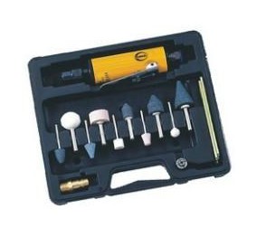 无锡电热电器，巨霸气动，AT-7033MK 6mm带柄砂轮机组(后排气)